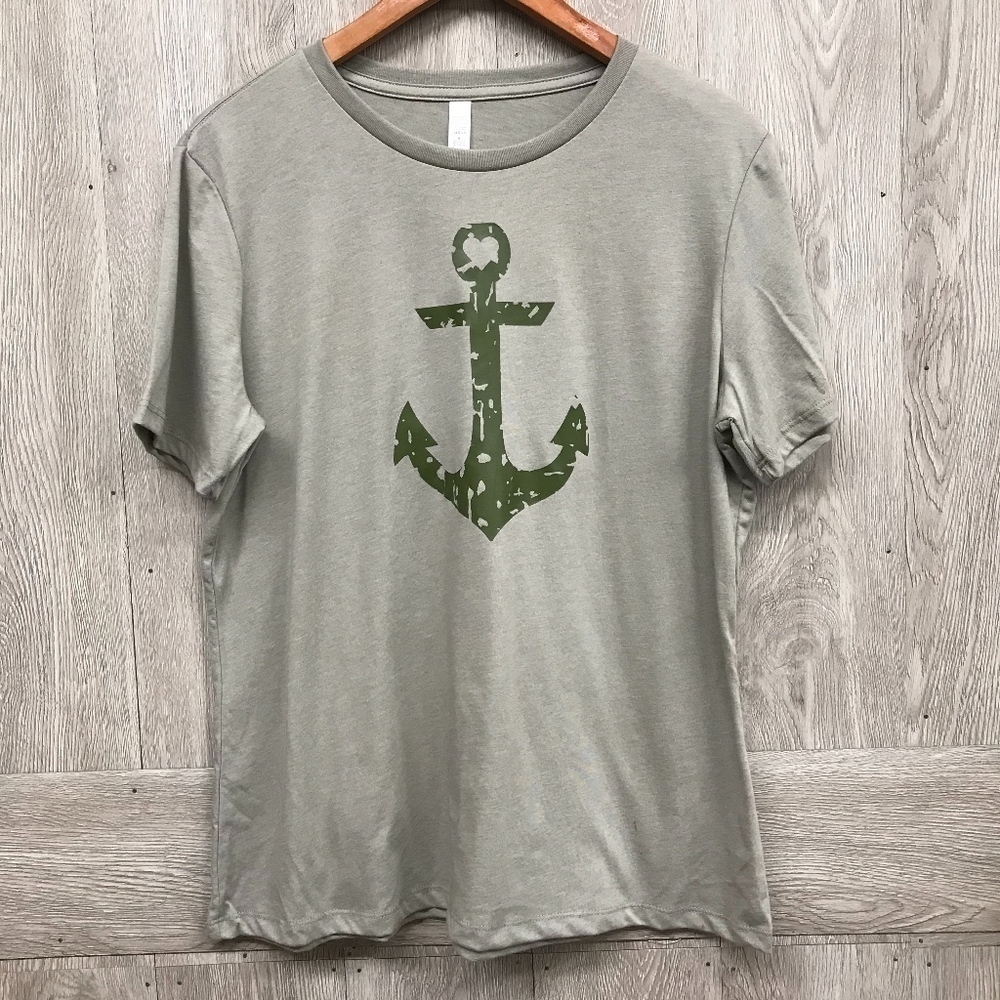 Anchor Distressed Short Sleeve Tee BB749